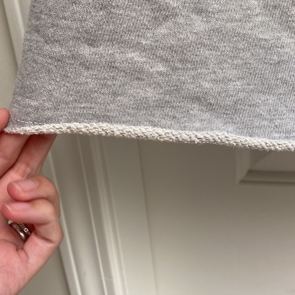 Aerie over sized split neck sweatshirt, heather grey, size Small - Picture 5 of 7